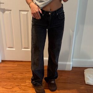 Classic Black Straight-Leg WOMENS ZARA Jeans